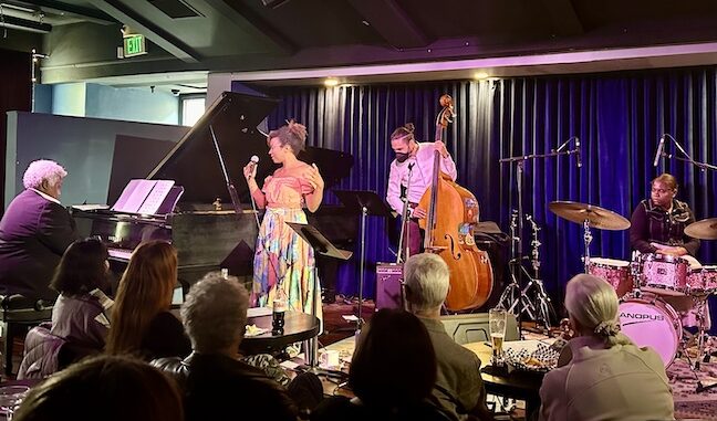 Performing at Keys Jazz Bistro:Tiffany Austin-Vocals, Tammy Hall-piano, Kevin Goldberg-Bass, Jayla Hernandez-Drums